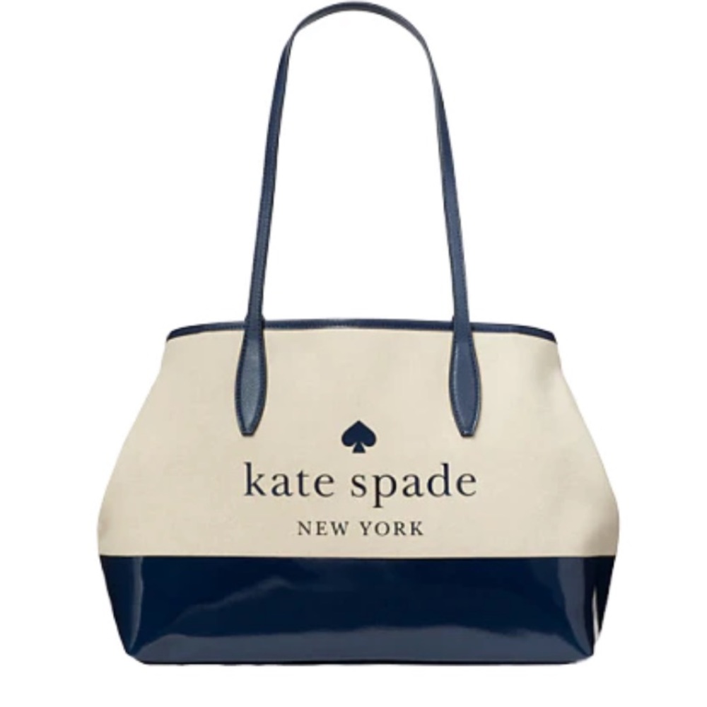 NWT Kate Spade Small Side Snap Blazer Blue Street Tote - Picture 3 of 8